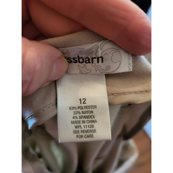 Tan Full Midi Swing Skirt 12 Retro Twee Old Money Minimalist Light Academia - Picture 4 of 5